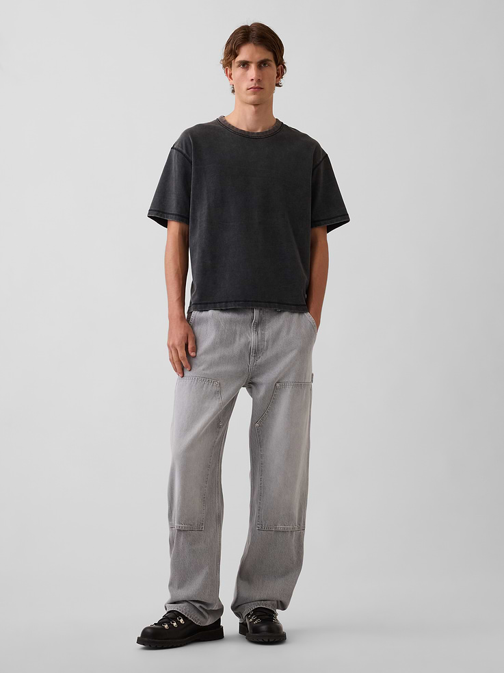 Image number 1 showing, '90s Loose Double-Knee Carpenter Jeans