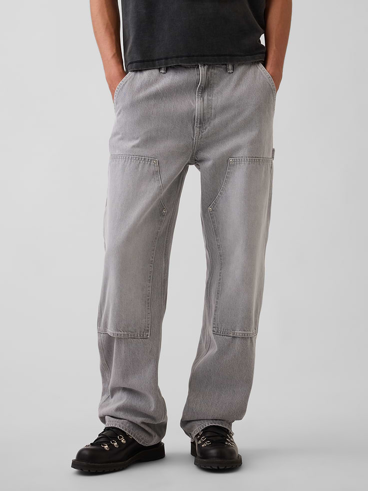 Image number 2 showing, '90s Loose Double-Knee Carpenter Jeans