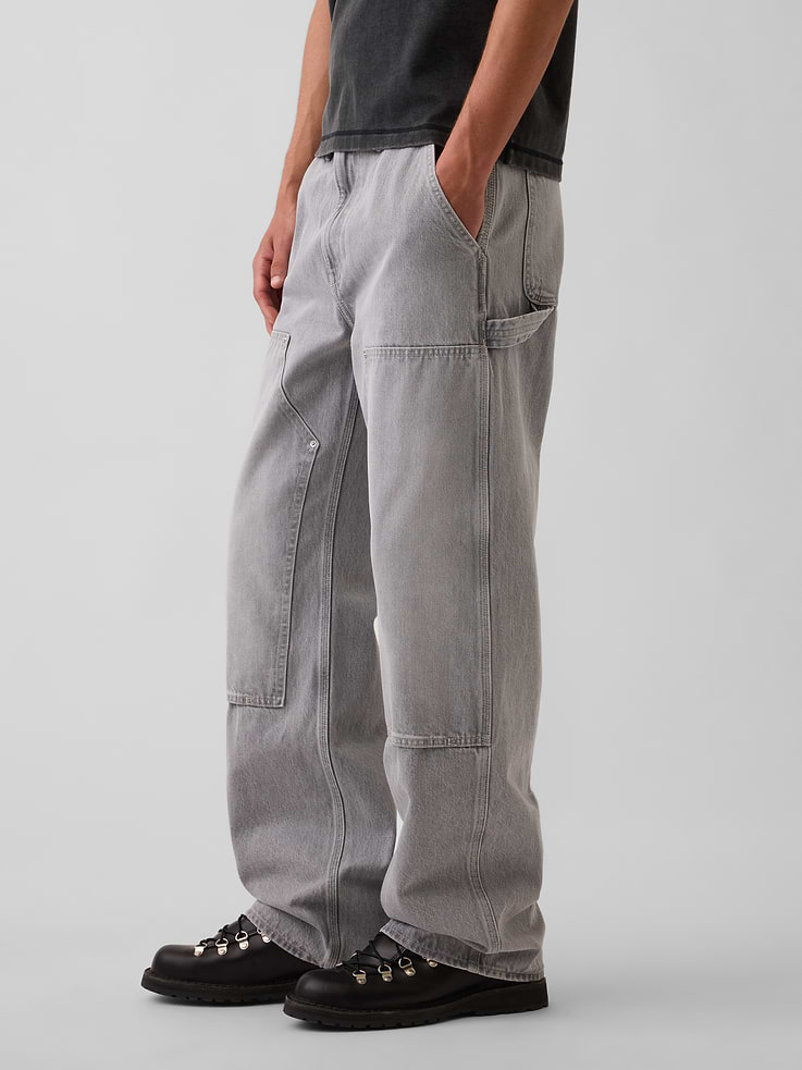 Image number 3 showing, '90s Loose Double-Knee Carpenter Jeans