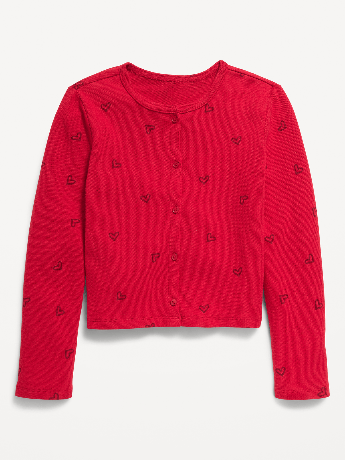 Image 2 of 3, Printed Cardigan Sweater for Girls