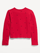 Image 3 of 3, Printed Cardigan Sweater for Girls