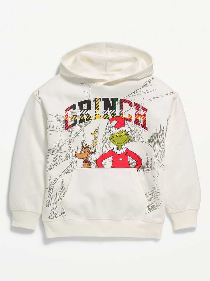 Image 2 de 3, Chandail à capuchon surdimensionné à imprimé du Grinch de Dr. Seuss™ unisexe pour enfant