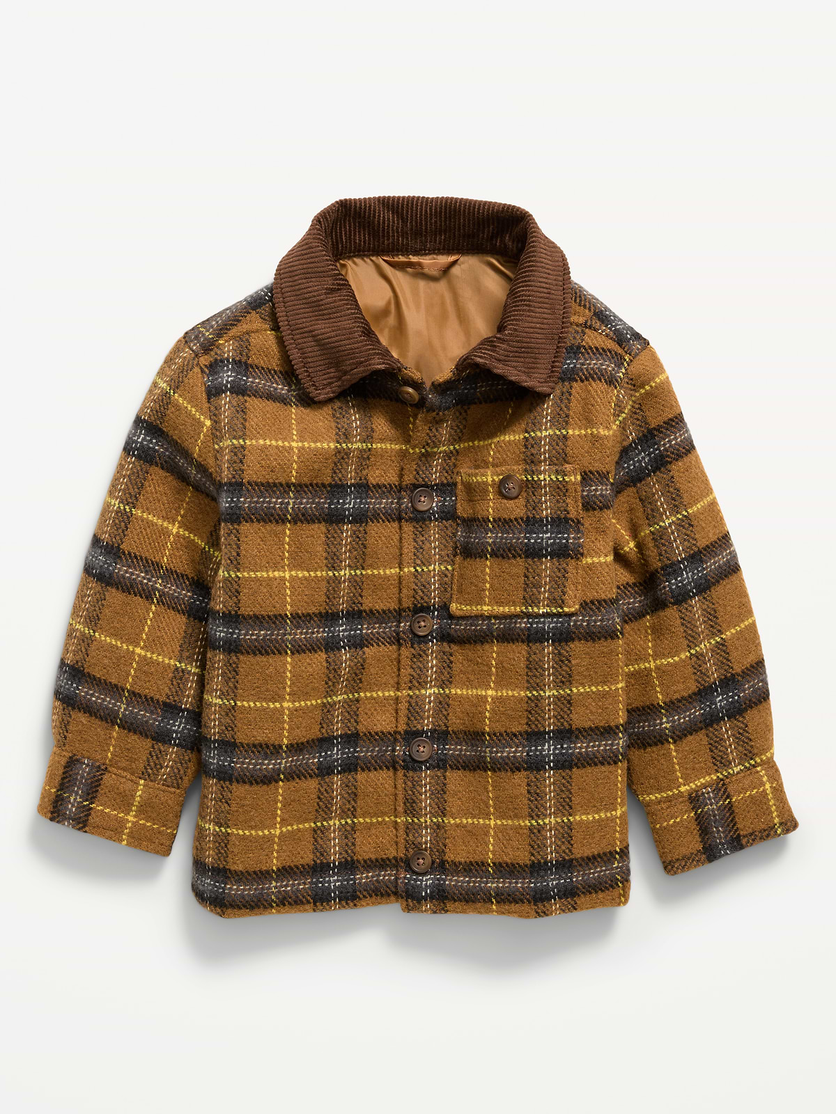 Plaid Shacket for Toddler Boys