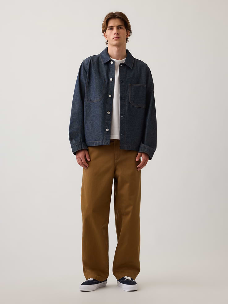 Image number 4 showing, Heavyweight Twill Baggy Khakis