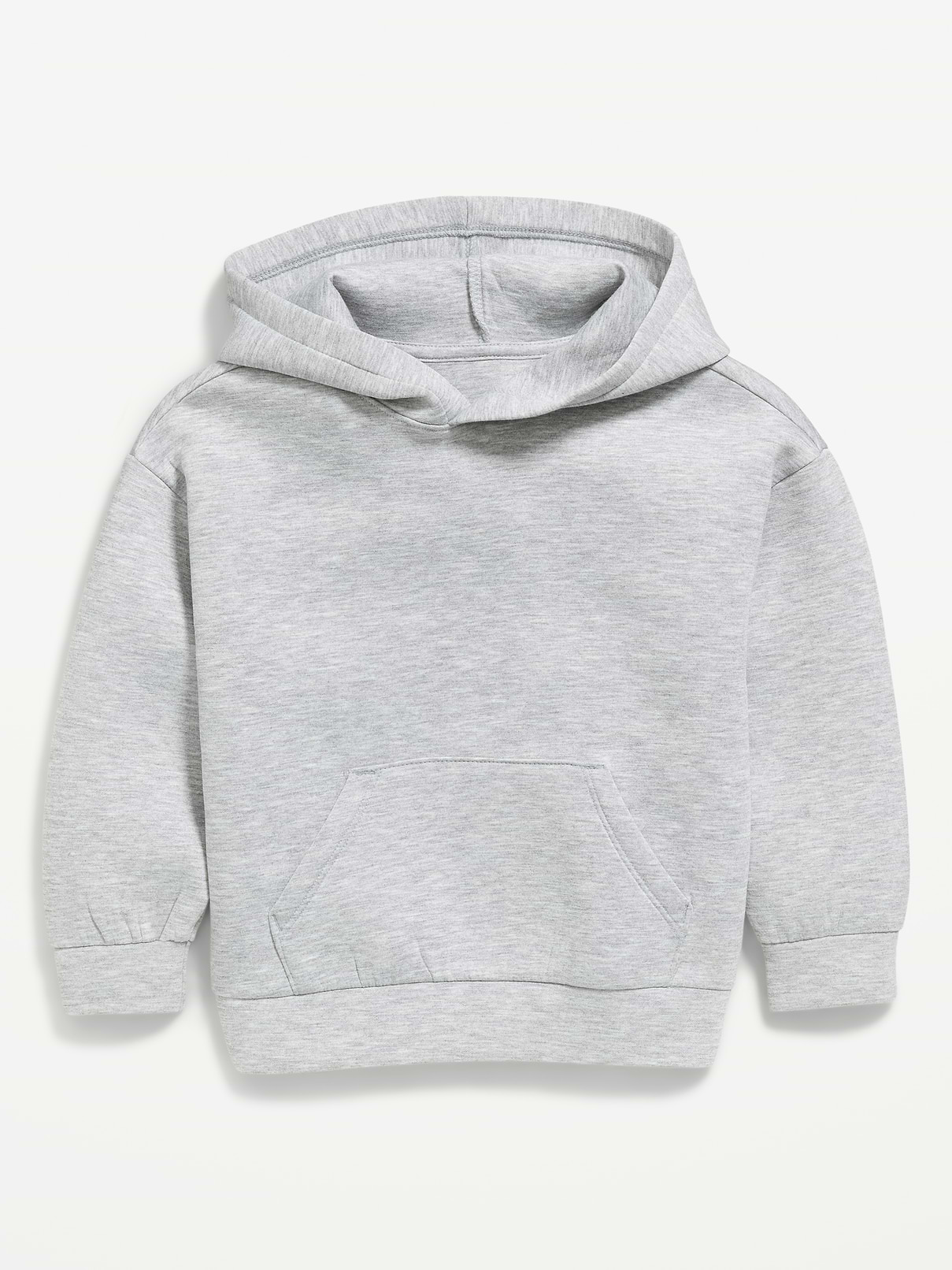 Image 1 of 2, Keep ’em moving in Old Navy Sport's Bounce Fleece: Our signature smooth spacer fabric that keeps its shape., built-in hood, long sleeves, drop shoulders, kangaroo pocket, 4-way stretch, Product #1184235