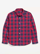 Image 2 of 3, Long-Sleeve Plaid Poplin Shirt for Boys