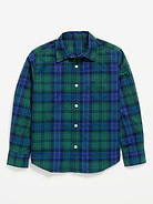 Image 2 of 3, Long-Sleeve Plaid Poplin Shirt for Boys