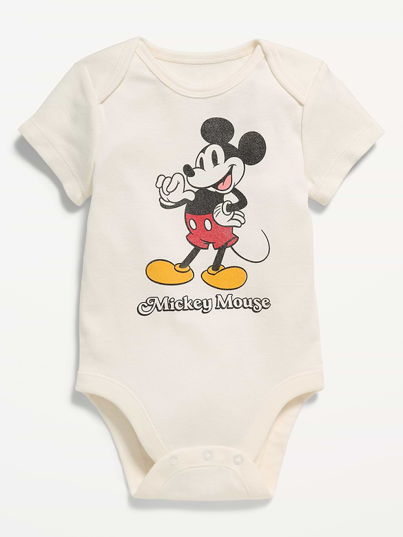Disney© Unisex Short-Sleeve Graphic Bodysuit for Baby