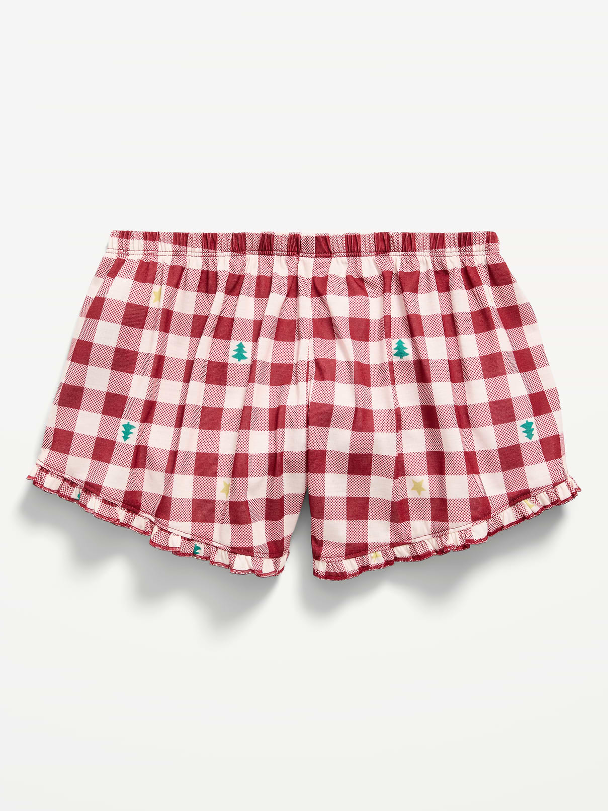 Image 2 of 2, Ruffled Pajama Shorts for Girls
