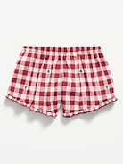 Image 2 of 2, Ruffled Pajama Shorts for Girls
