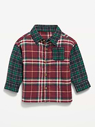 Image 2 of 3, Long-Sleeve Plaid Flannel Shirt for Baby