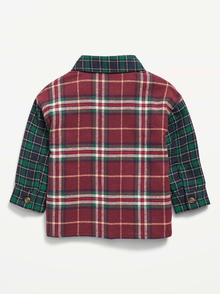 Image 3 of 3, Long-Sleeve Plaid Flannel Shirt for Baby