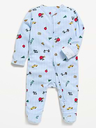 Image 1 of 1, crew neck, long sleeves, fold-over mittens at each sleeve, full-length reversible zipper, sewn-in feet, licensed graphic, © Disney., Product #1184373
