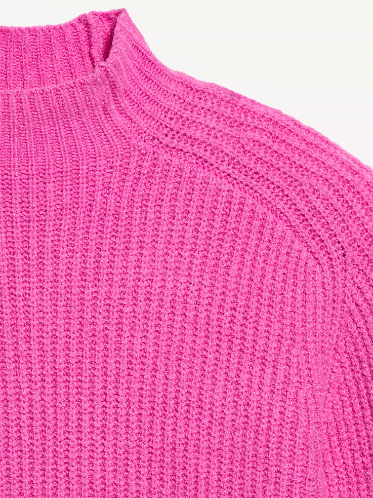 Image 4 of 4, SoSoft Mock-Neck Shaker Sweater