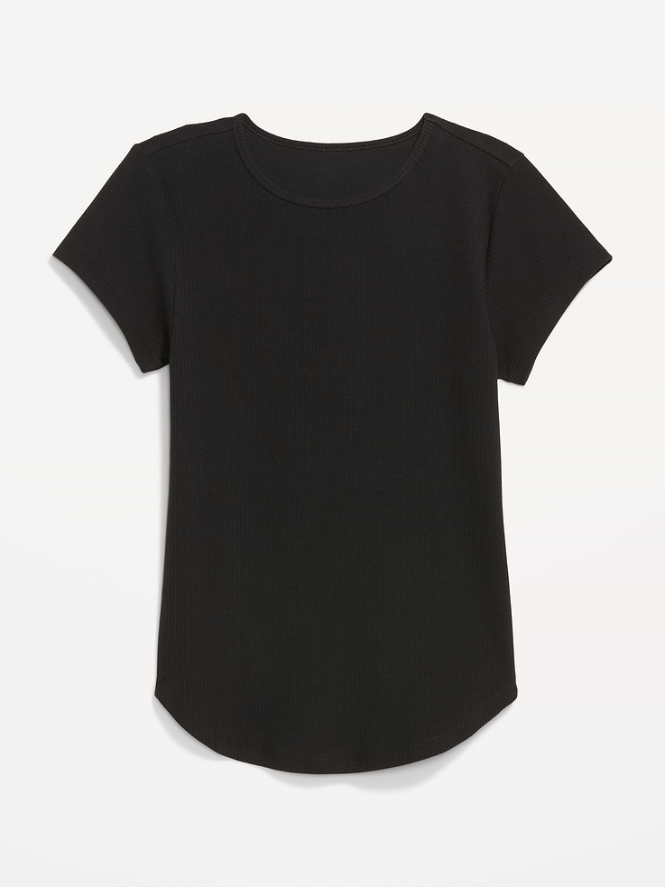 L'image numéro 9 présente T-shirt ras du cou côtelé NuageLéger