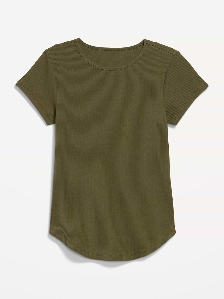 L'image numéro 9 présente T-shirt ras du cou côtelé NuageLéger
