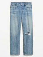 Image 1 of 3, Ultra relaxed through the hip, thigh, and leg., button front, zip fly, whiskering and fading, front scoop pockets, back patch pockets, Product #903814