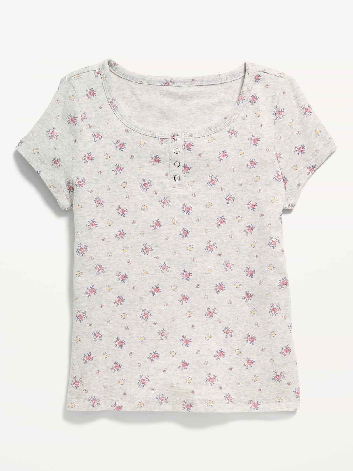 L'image numéro 1 présente Haut henley à manches courtes pour fille