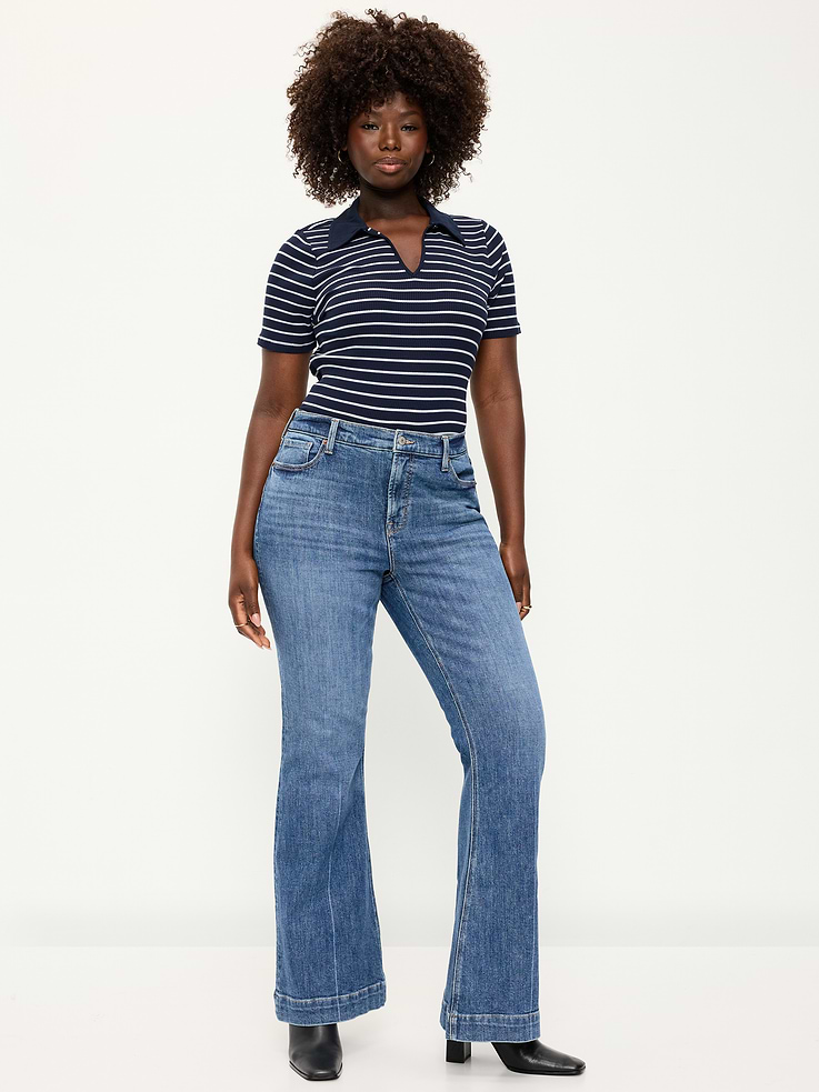 Image number 4 showing, High-Waisted Flare Jeans
