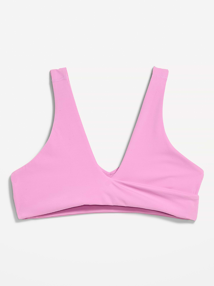 Image 3 of 9, Light Support StudioSmooth Twist-Front Sports Bra