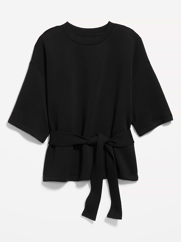 Bounce Fleece Wrap Top
