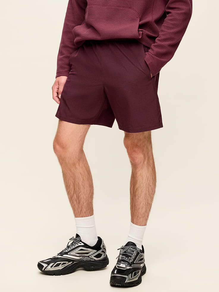 Image number 1 showing, StretchTech Woven Workout Shorts -- 7-inch inseam