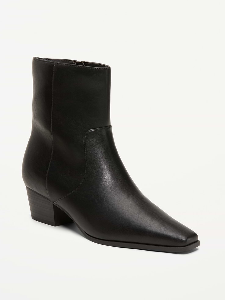 Image number 1 showing, Low-Heel Booties for Women