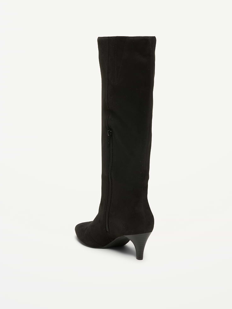 Image number 4 showing, Tall Kitten-Heel Boots for Women