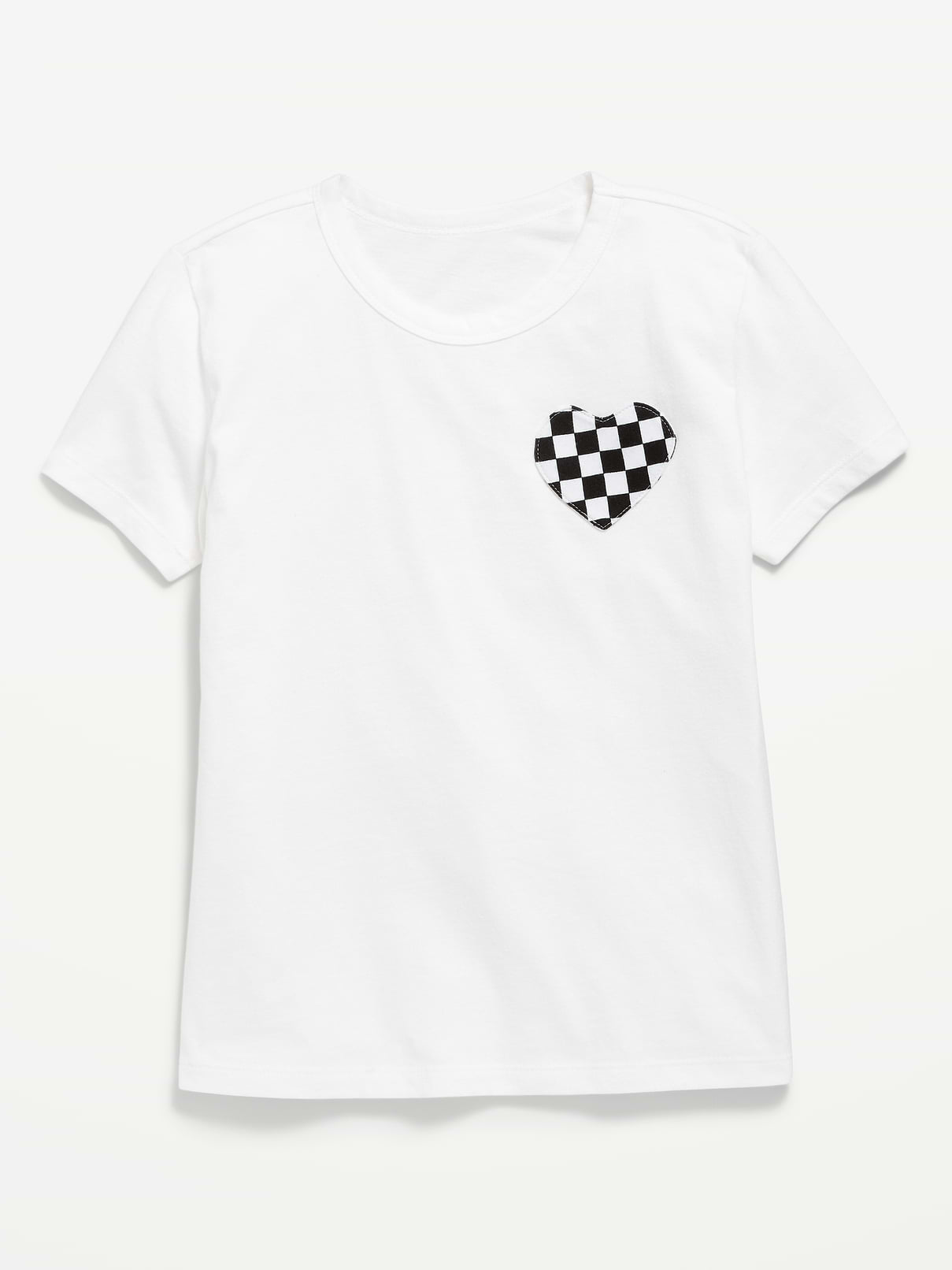 Image 2 of 4, Softest Short-Sleeve Heart-Pocket T-Shirt for Girls