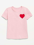Image 2 of 4, Softest Short-Sleeve Heart-Pocket T-Shirt for Girls