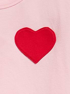 Image 4 of 4, Softest Short-Sleeve Heart-Pocket T-Shirt for Girls