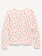 Image 2 de 3, T-shirt ultra-doux à manches longues à imprimé pour fille