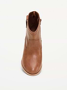 Image number 2 showing, Faux-Leather Western Boots for Girls