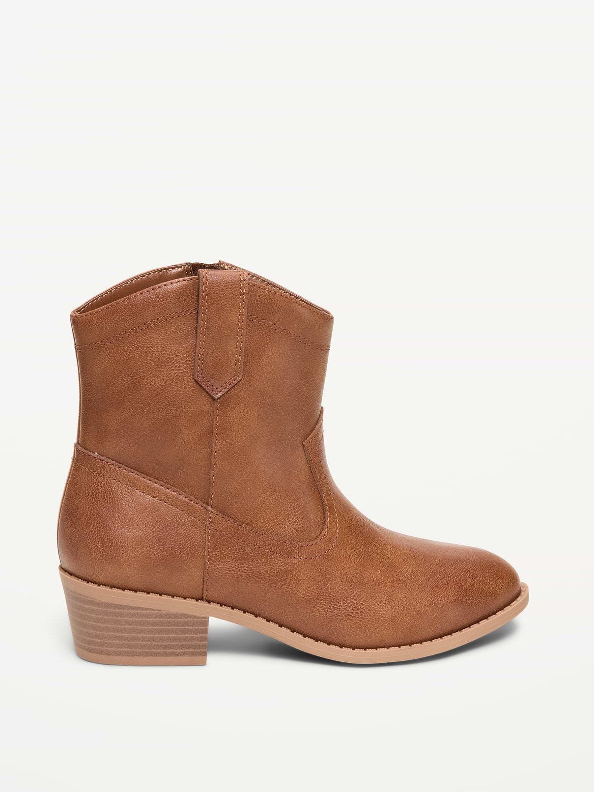 Image number 3 showing, Faux-Leather Western Boots for Girls