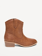 Image number 3 showing, Faux-Leather Western Boots for Girls