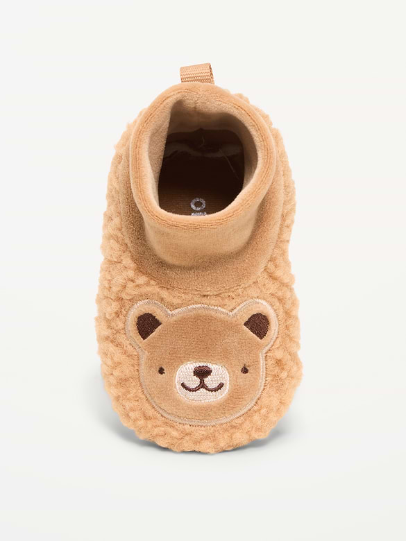 Critter Sherpa Slippers for Baby