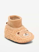 Image number 1 showing, Critter Sherpa Slippers for Baby