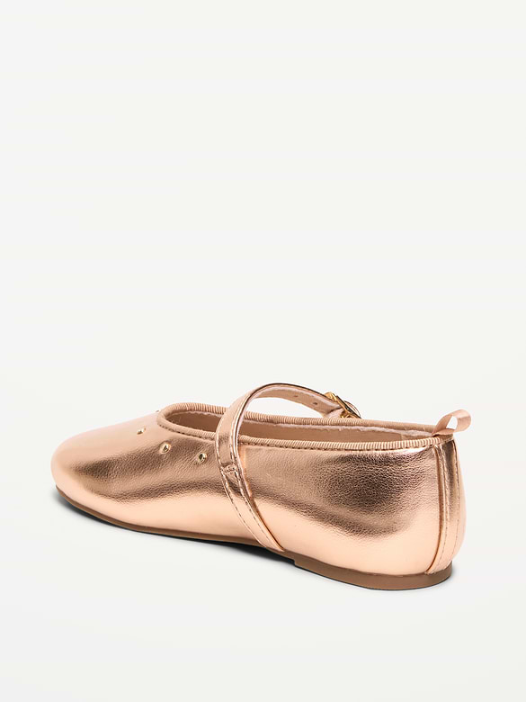 Shiny Faux-Leather Mary Jane Shoes for Toddler Girls