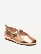 Image number 1 showing, Shiny Faux-Leather Mary Jane Shoes for Toddler Girls