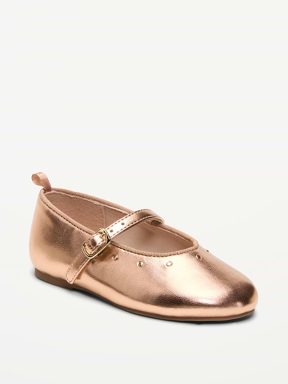 Shiny Faux-Leather Mary Jane Shoes for Toddler Girls
