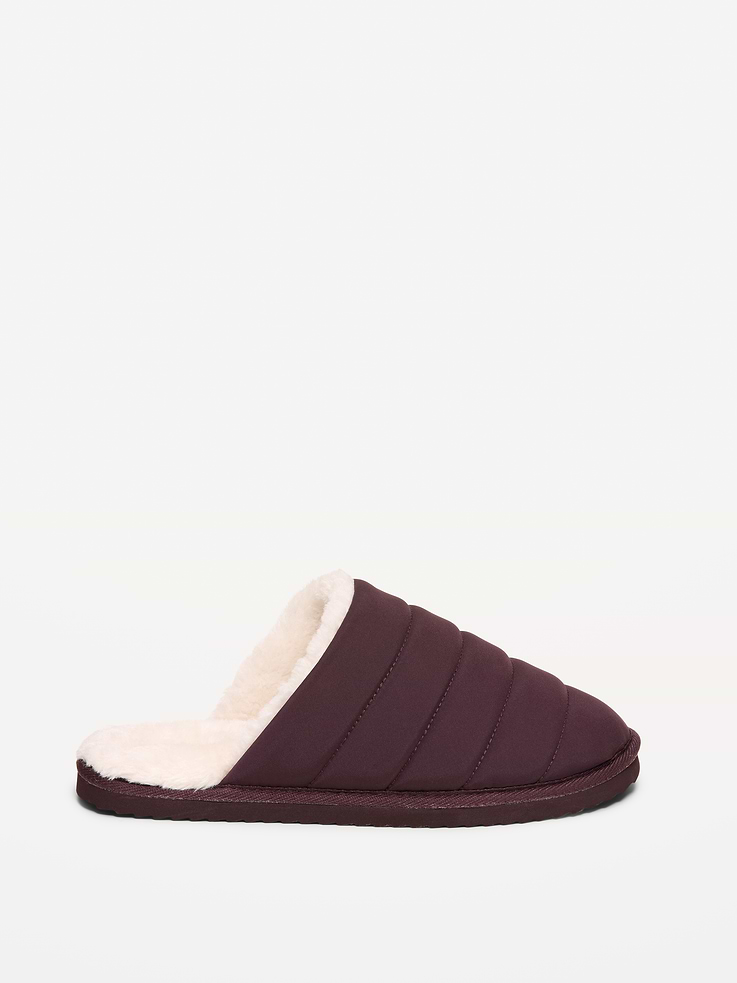 Image number 3 showing, Puffer Sherpa Slippers for Women