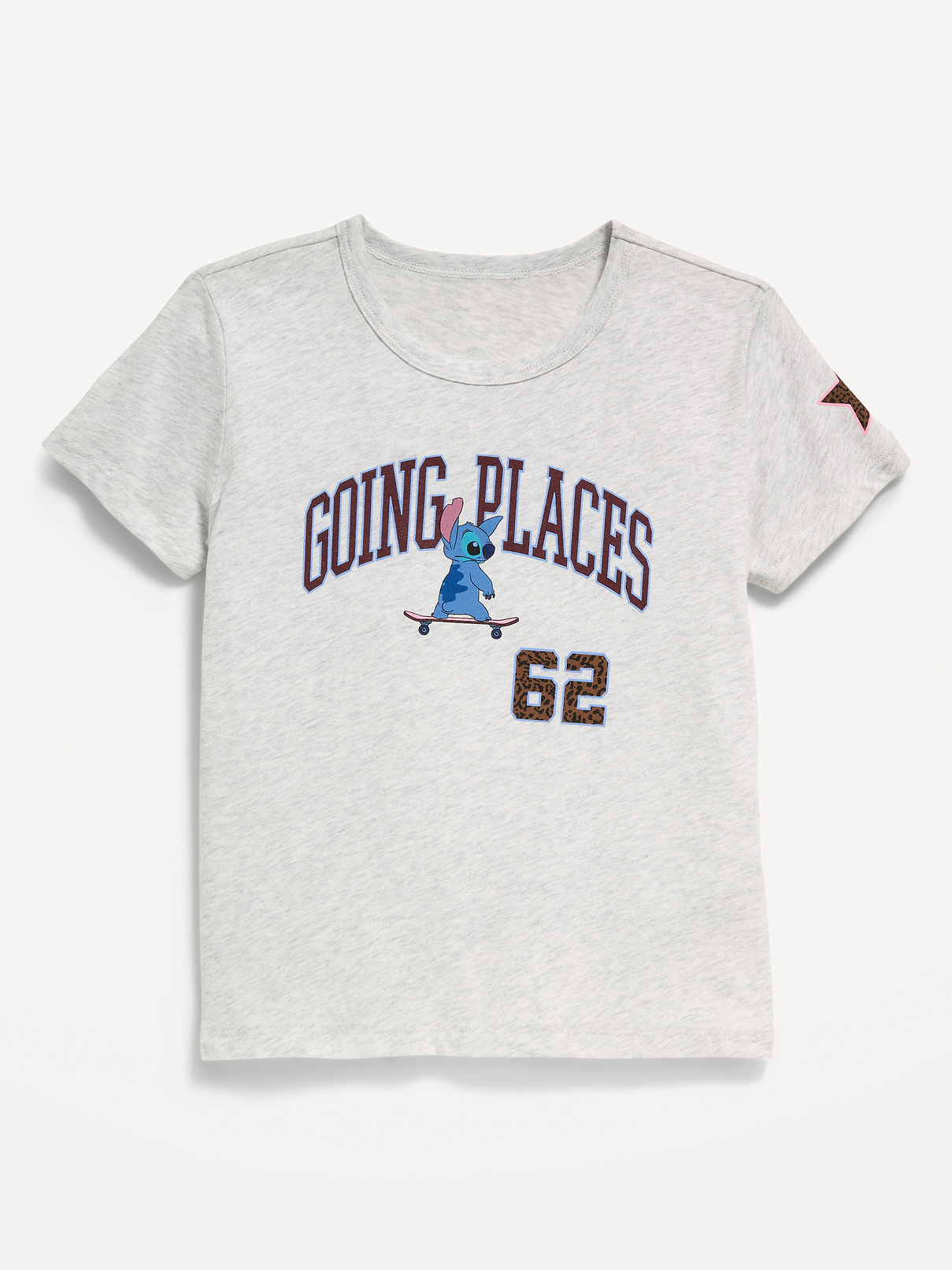 Image 1 of 1, crew neck, short sleeves, licensed graphic at front, ©Disney, Product #906325