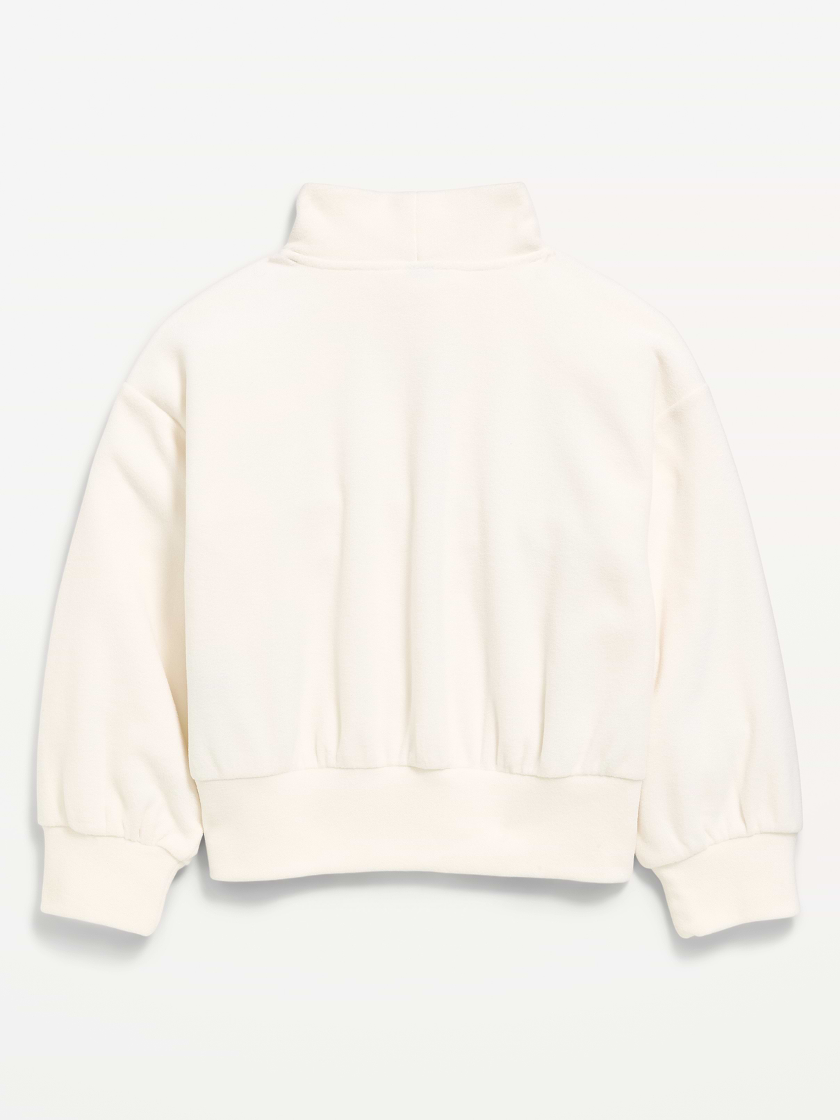 Image 3 of 3, Long-Sleeve Mock-Neck Microfleece Top for Girls
