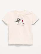 Image number 1 showing, Short-Sleeve Graphic T-Shirt for Girls