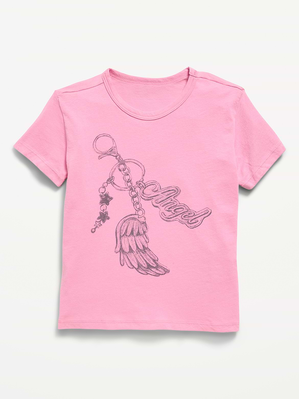 T-shirt à manches courtes à imprimé pour fille