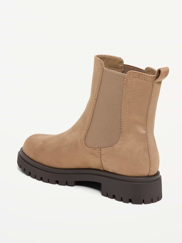 Image number 4 showing, Faux-Suede Chelsea Boots for Women