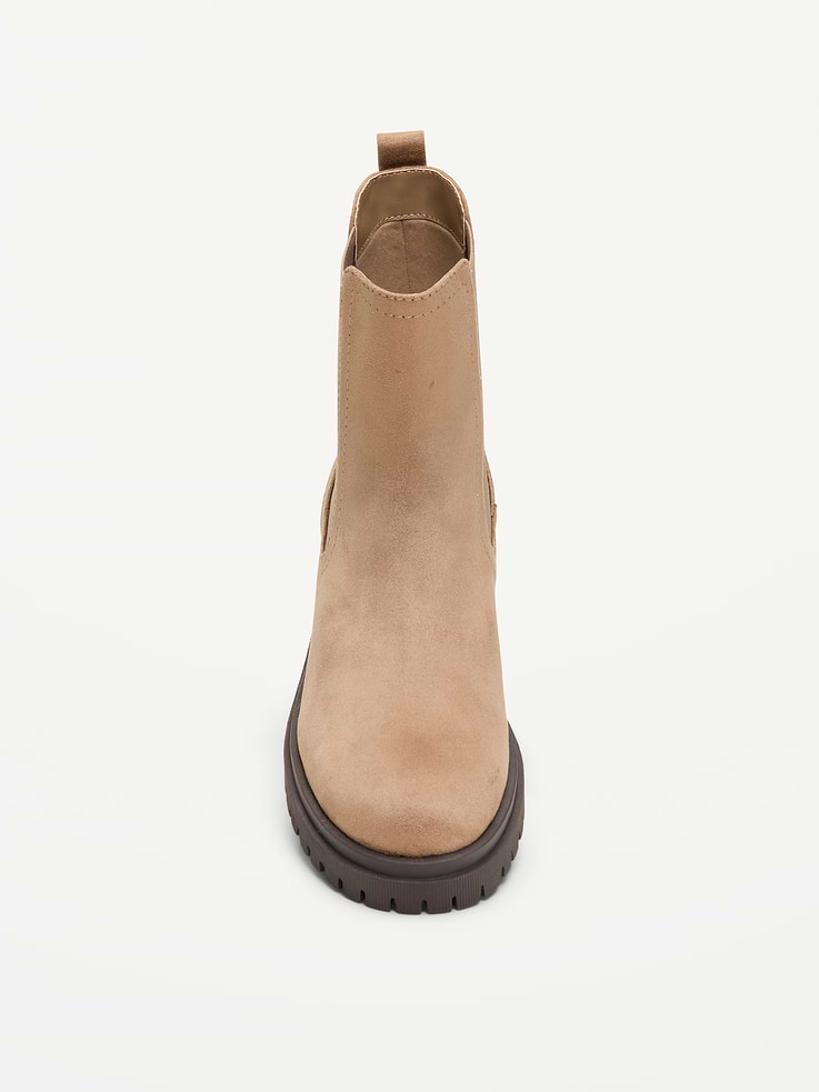 Image number 2 showing, Faux-Suede Chelsea Boots for Women
