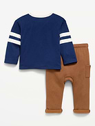 Image number 3 showing, Long-Sleeve Graphic T-Shirt and Sweatpants Set for Baby