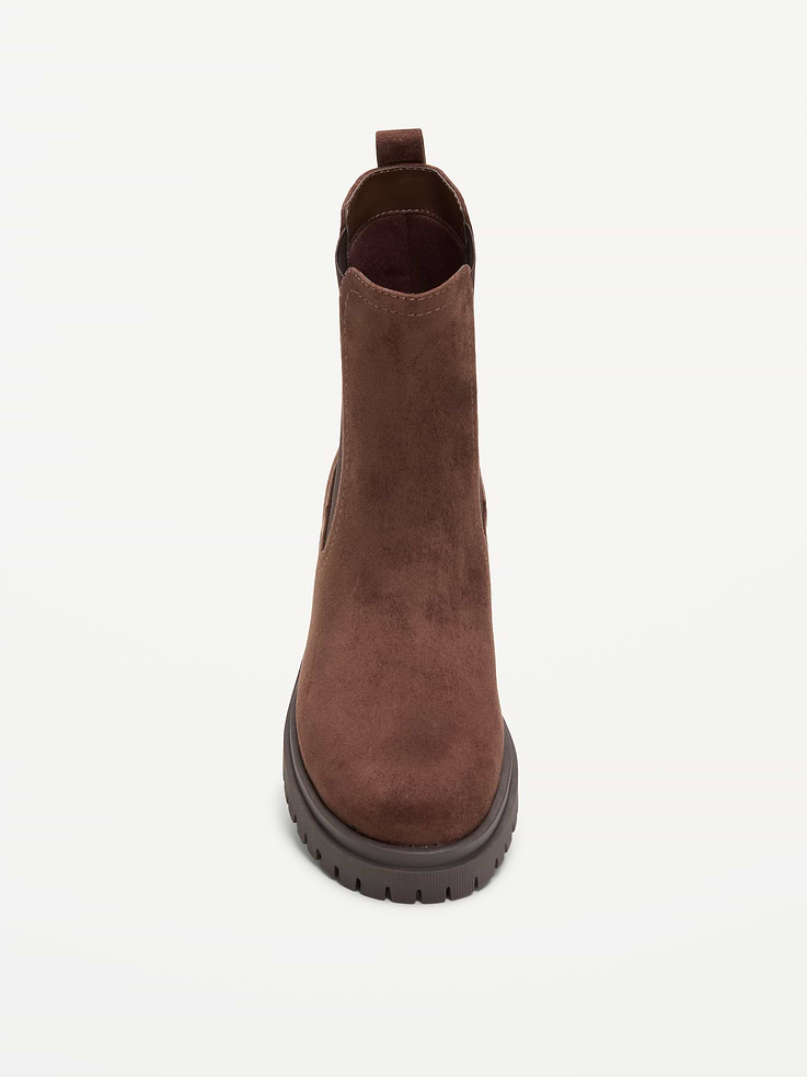 Image number 2 showing, Faux-Suede Chelsea Boots for Women