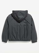 Image 2 of 2, Hooded Canvas Jacket for Boys